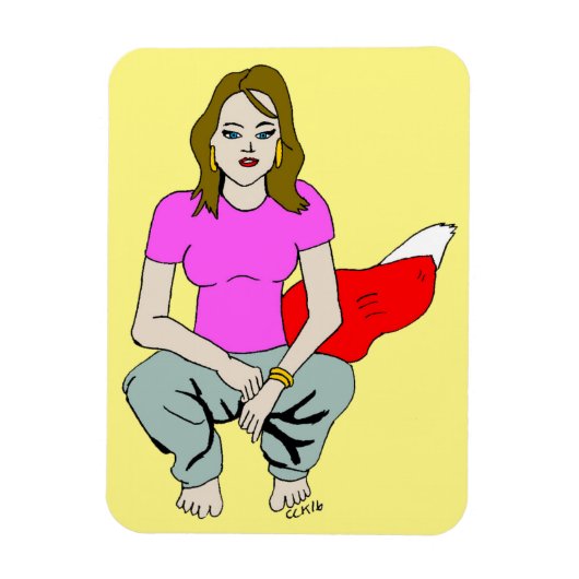 Foxy Girl Magnet (Vertikal)