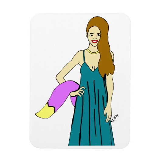 Foxy Girl Magnet (Vertikal)