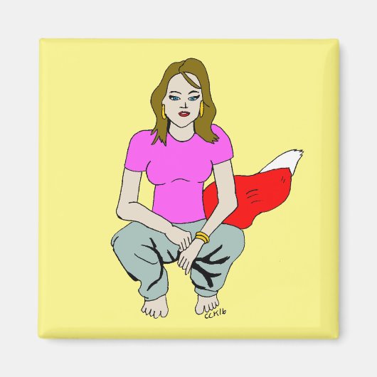 Foxy Girl Magnet (Vorne)