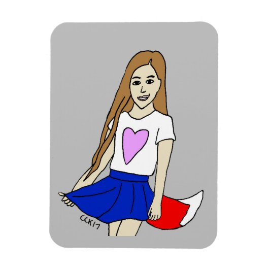Foxy Girl Magnet (Vertikal)