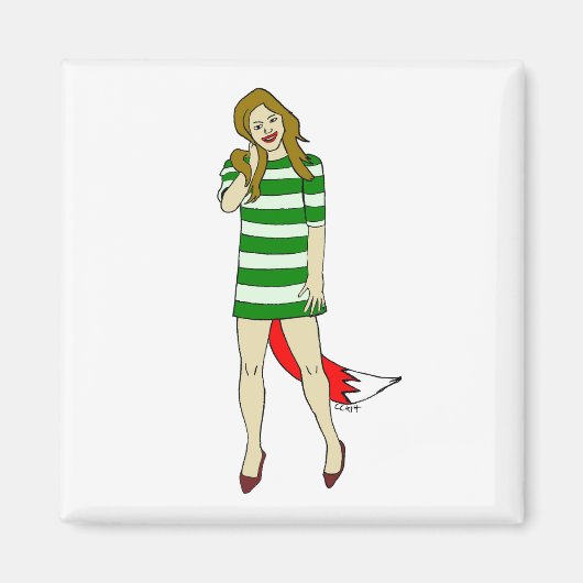 Foxy Girl Magnet (Vorne)