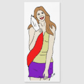 Foxy Girl Magnetkarte (Vorderseite)