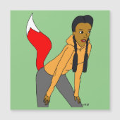 Foxy Girl Magnetkarte (Vorderseite)