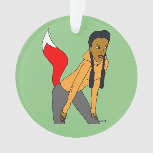 Foxy Girl Ornament (Vorderseite)