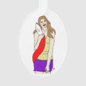 Foxy Girl Ornament (Rückseite)