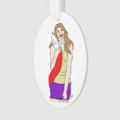 Foxy Girl Ornament (Vorderseite)