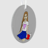 Foxy Girl Ornament (Vorderseite)