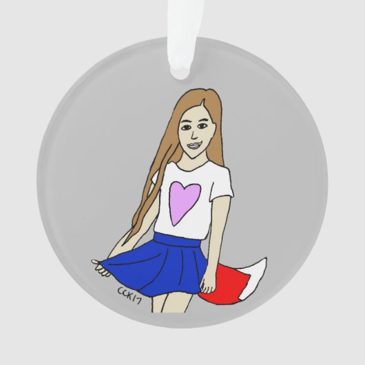 Foxy Girl Ornament (Vorderseite)