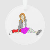 Foxy Girl Ornament (Rückseite)