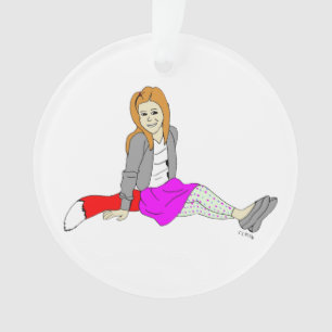 Foxy Girl Ornament