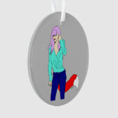 Foxy Girl Ornament (Vorderseite)