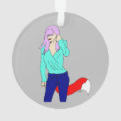 Foxy Girl Ornament (Rückseite)