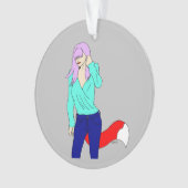 Foxy Girl Ornament (Vorderseite)