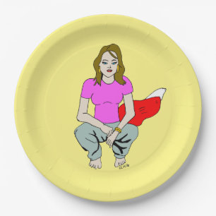 Foxy Girl Pappteller