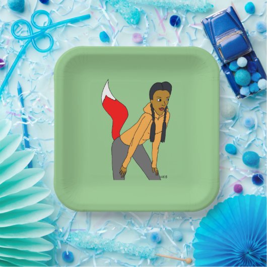 Foxy Girl Pappteller (Party)