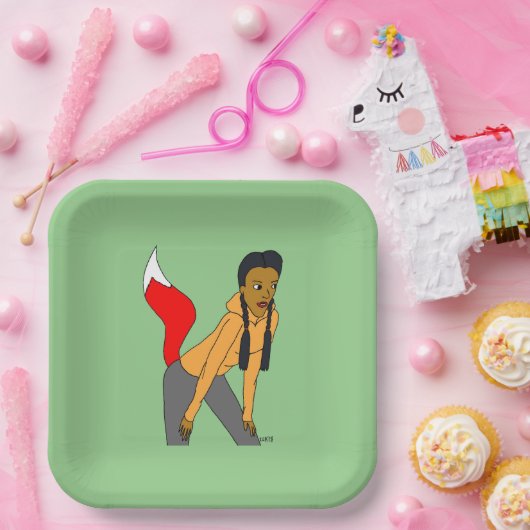 Foxy Girl Pappteller (Party)