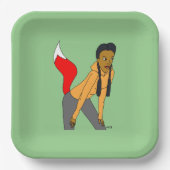 Foxy Girl Pappteller (Vorderseite)