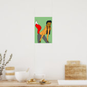Foxy Girl Poster (Küche)