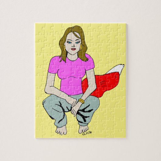 foxy girl  puzzle (Vertikal)