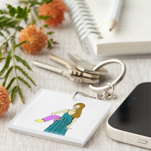 Foxy Girl Schlüsselanhänger (Vorderseite rechts)