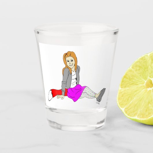 Foxy Girl Schnapsglas (Vorderseite)