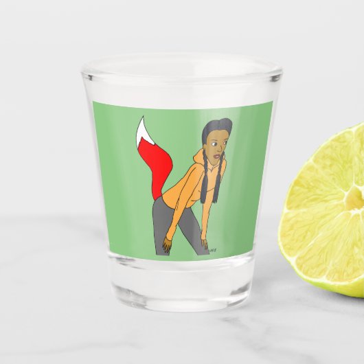 Foxy Girl Schnapsglas (Vorderseite)
