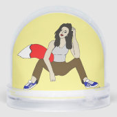 Foxy Girl Schneekugeln (Rückseite)