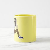 Foxy Girl Zweifarbige Tasse (Mittel)