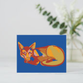 Foxy graphic design feiertagspostkarte (Stehend Vorderseite)