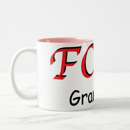 Foxy Großmutter-Tasse Zweifarbige Tasse (Links)