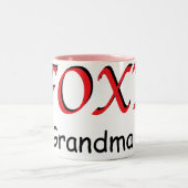 Foxy Großmutter-Tasse Zweifarbige Tasse (Mittel)