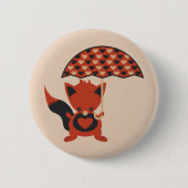 Foxy Hearts Button (Vorderseite)