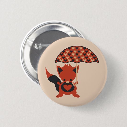 Foxy Hearts Button (Vorne & Hinten)