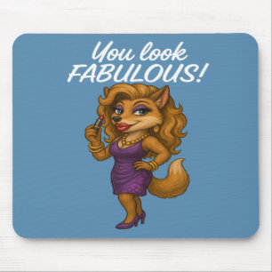 Foxy in Lila Mousepad