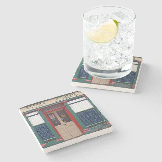 Foxy Johns, Dingle, irisches Steinuntersetzer (Seitenansicht)