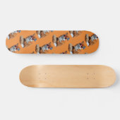 Foxy KunstSkateboard 19.7cm, extravaganter Fox Skateboard (Horizontal)