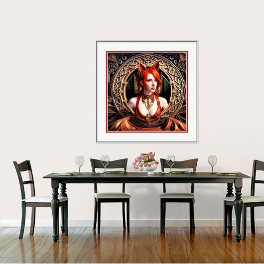 Foxy Lady Art Print Poster