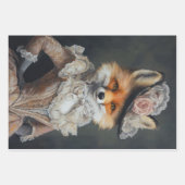 Foxy Lady Fox Decoupage Paper Geschenkpapier Set (Vorderseite 2)