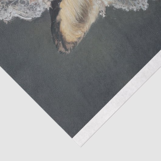 Foxy Lady Fox Decoupage Seidenpapier (Ausschnitt)