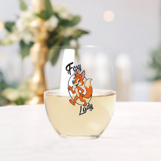 Foxy Lady Glasur Weinglas Ohne Stiel