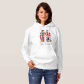 Foxy Lady | Junggeselinnen-Abschied Vixens White Hoodie (Vorne ganz)