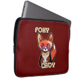 Foxy Lady | Niedlich Fox Laptopschutzhülle (Vorne Rechts)