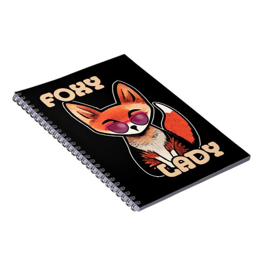 Foxy Lady | Niedlich Fox Notizblock (Rechte Seite)