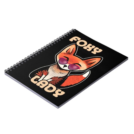 Foxy Lady | Niedlich Fox Notizblock (Linke Seite)