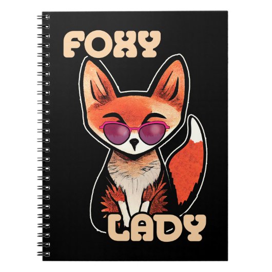 Foxy Lady | Niedlich Fox Notizblock (Vorderseite)
