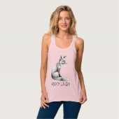 Foxy Lady - Racerback Tank Top (Vorderseite Vollansicht)