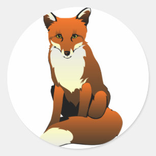Foxy Lady Runder Aufkleber