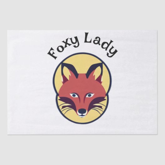 Foxy Lady Seidenpapier (Vorderseite)
