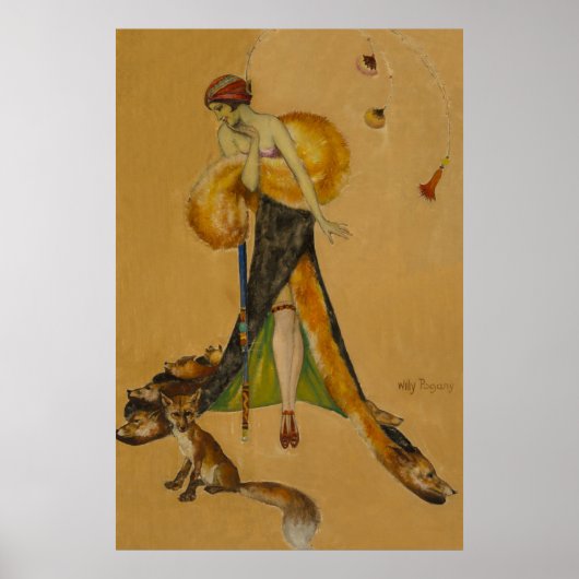 Foxy Lady von Will Pogany Poster (Vorne)