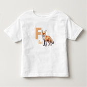 Foxy Learner: Adorable Alphabet Kleinkind T - Shir Kleinkind T-shirt (Vorderseite)